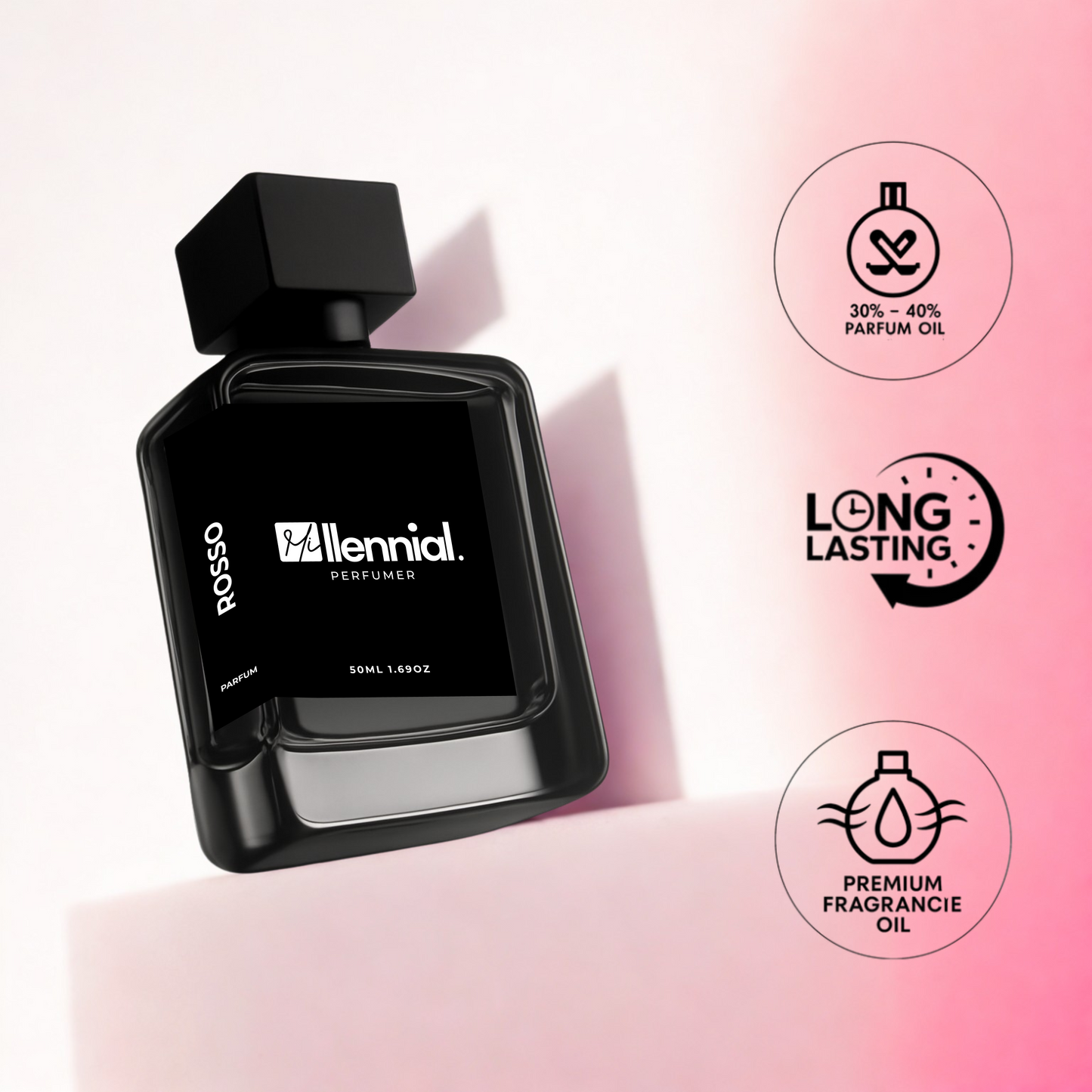 Millennial Perfumer™ – Rosso | Escadaa Sorrbetto Roosso (Profile Match) | Fruity Floral Gourmand Fragrance for Men & Women | Fresh, Juicy & Long-Lasting Scent, 50ml