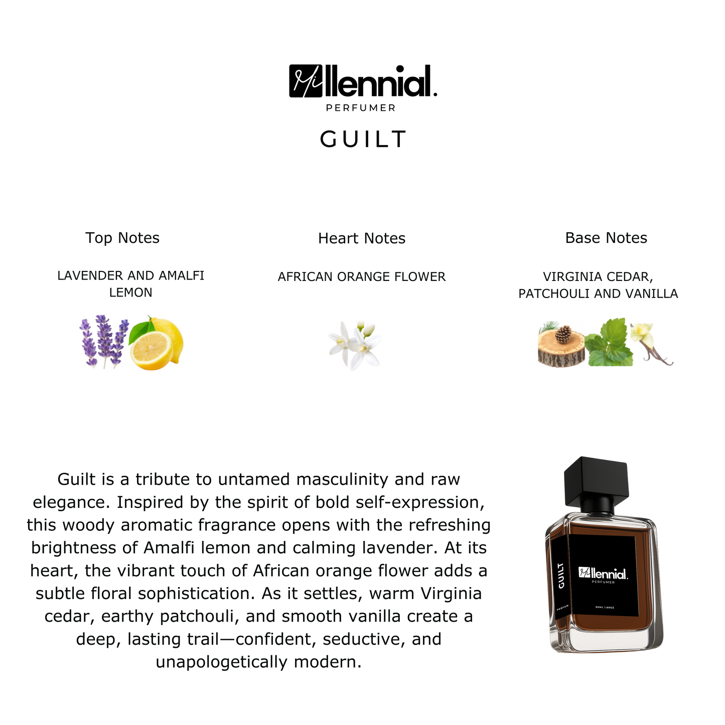 Millennial Perfumer™ – Guilt | Gucc Guiilty Pour Homme (Profile Match) | Woody Aromatic Fragrance for Men