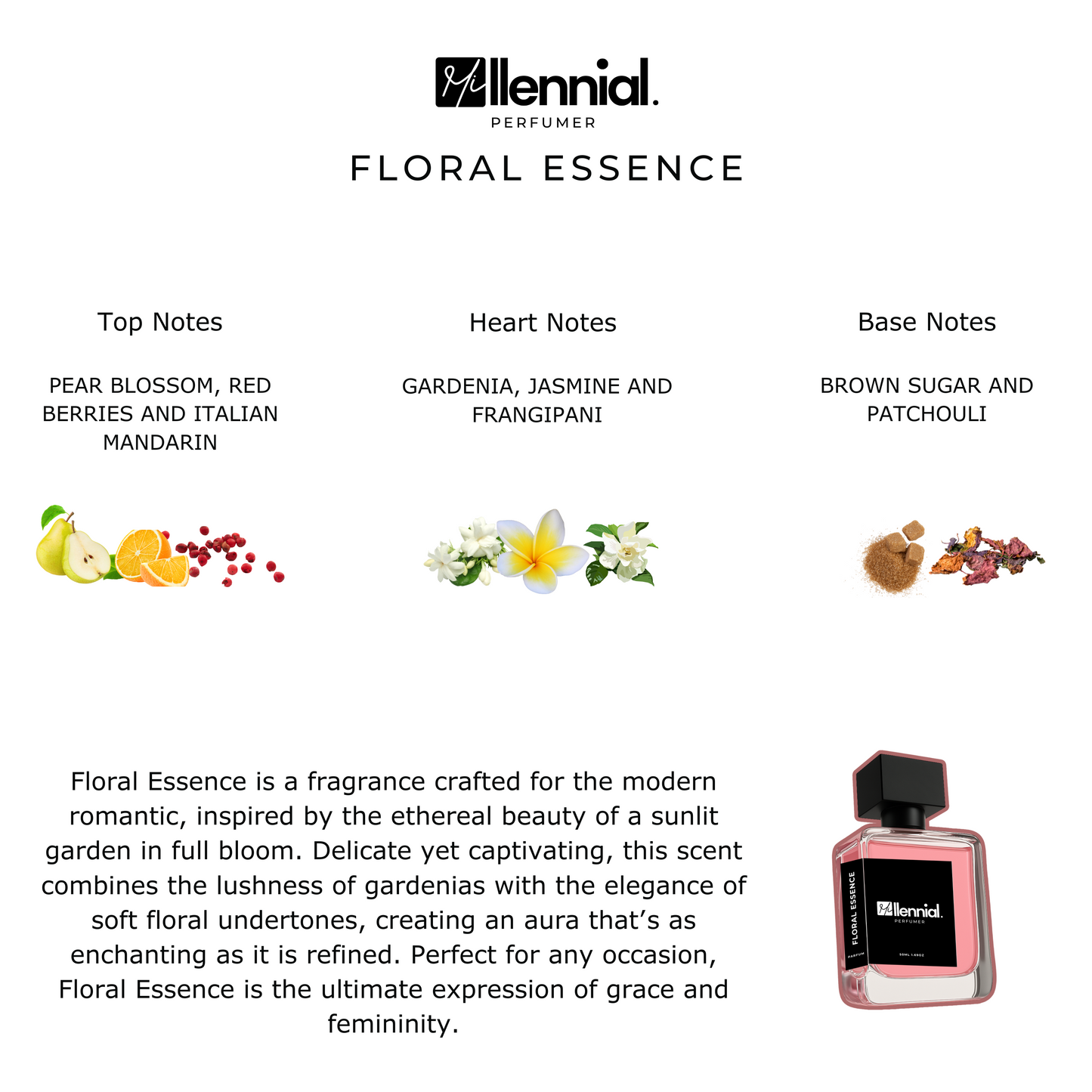 Millennial Perfumer™ - Floral Essence | Gucc - Flora (profile matches) | Delicate Floral Fragrance