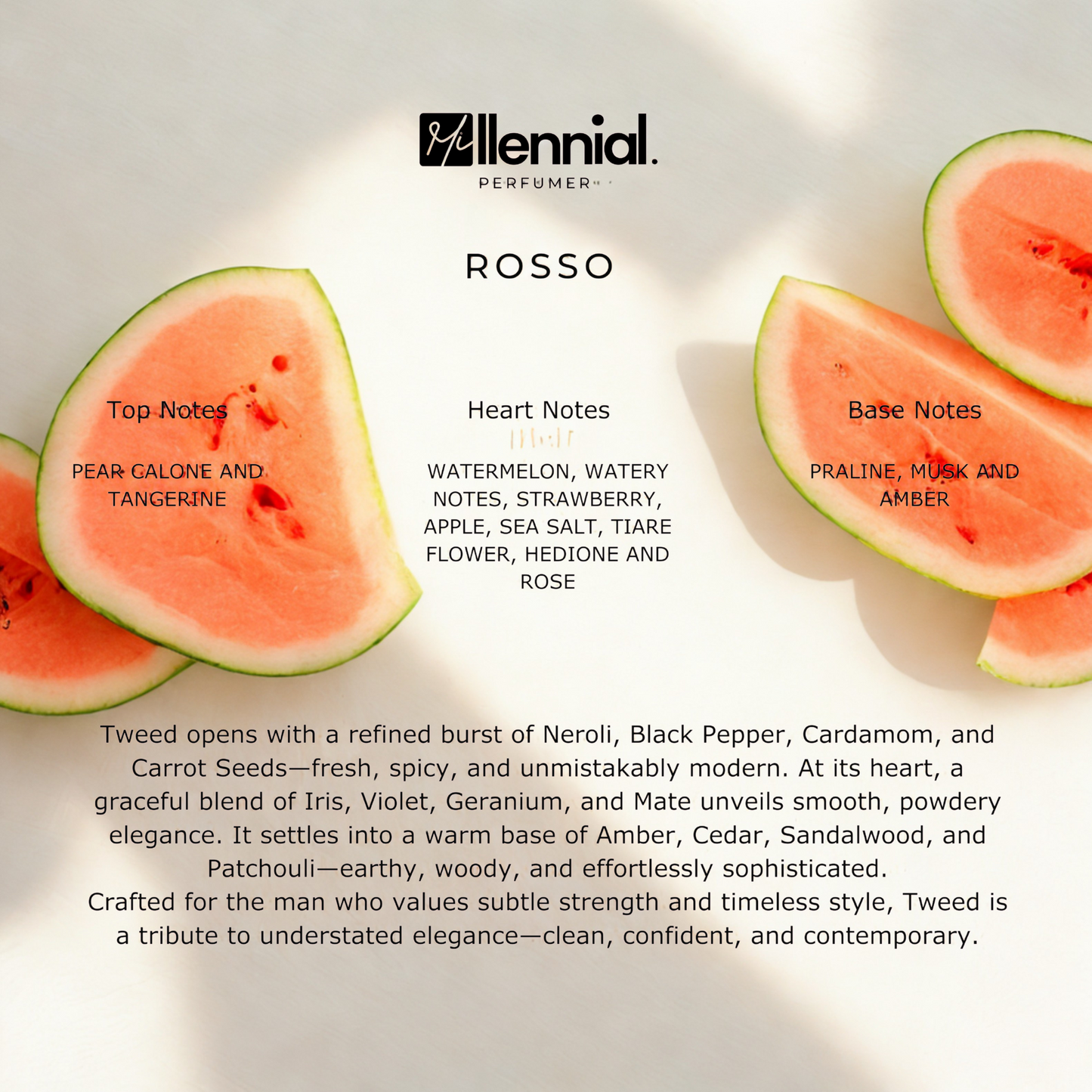 Millennial Perfumer™ – Rosso | Escadaa Sorrbetto Roosso (Profile Match) | Fruity Floral Gourmand Fragrance for Men & Women | Fresh, Juicy & Long-Lasting Scent, 50ml