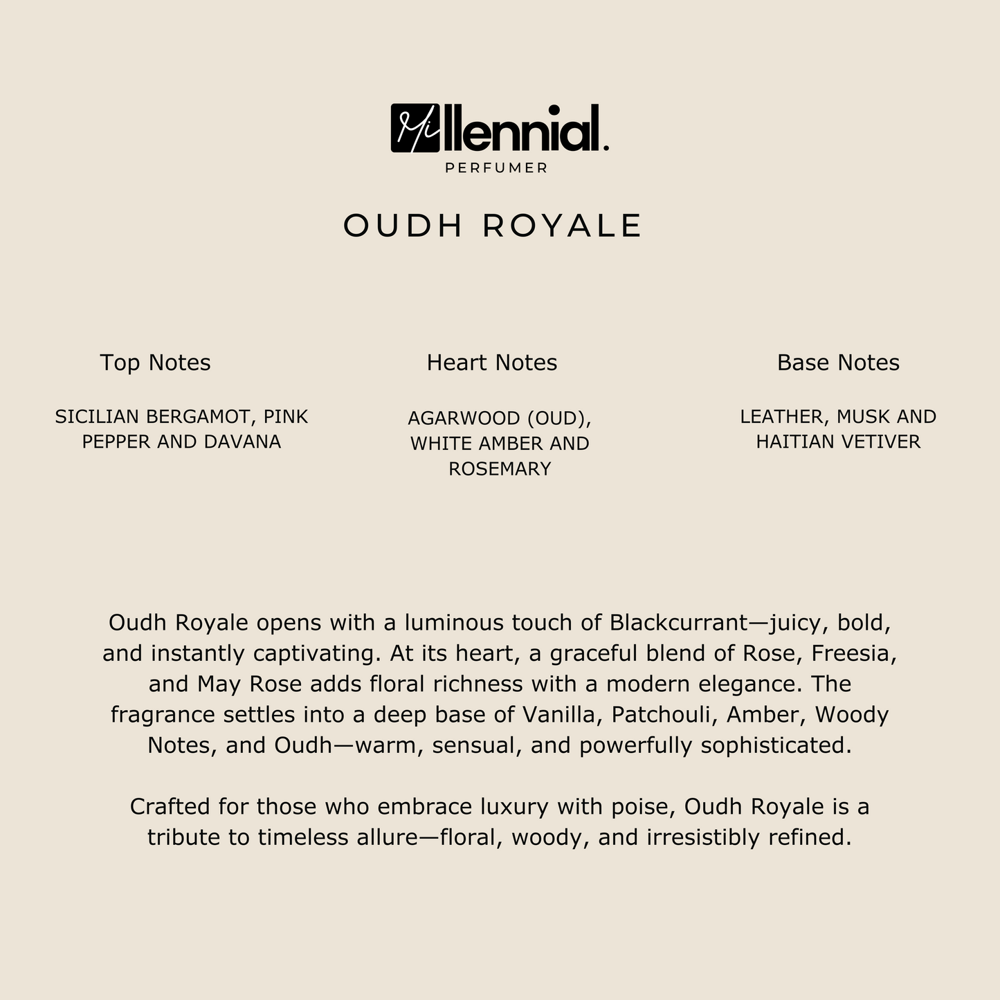Millennial Perfumer™ - Oudh Royale | Imperial Valley Gissa (profile matches) | - The Essence of Refined Luxury