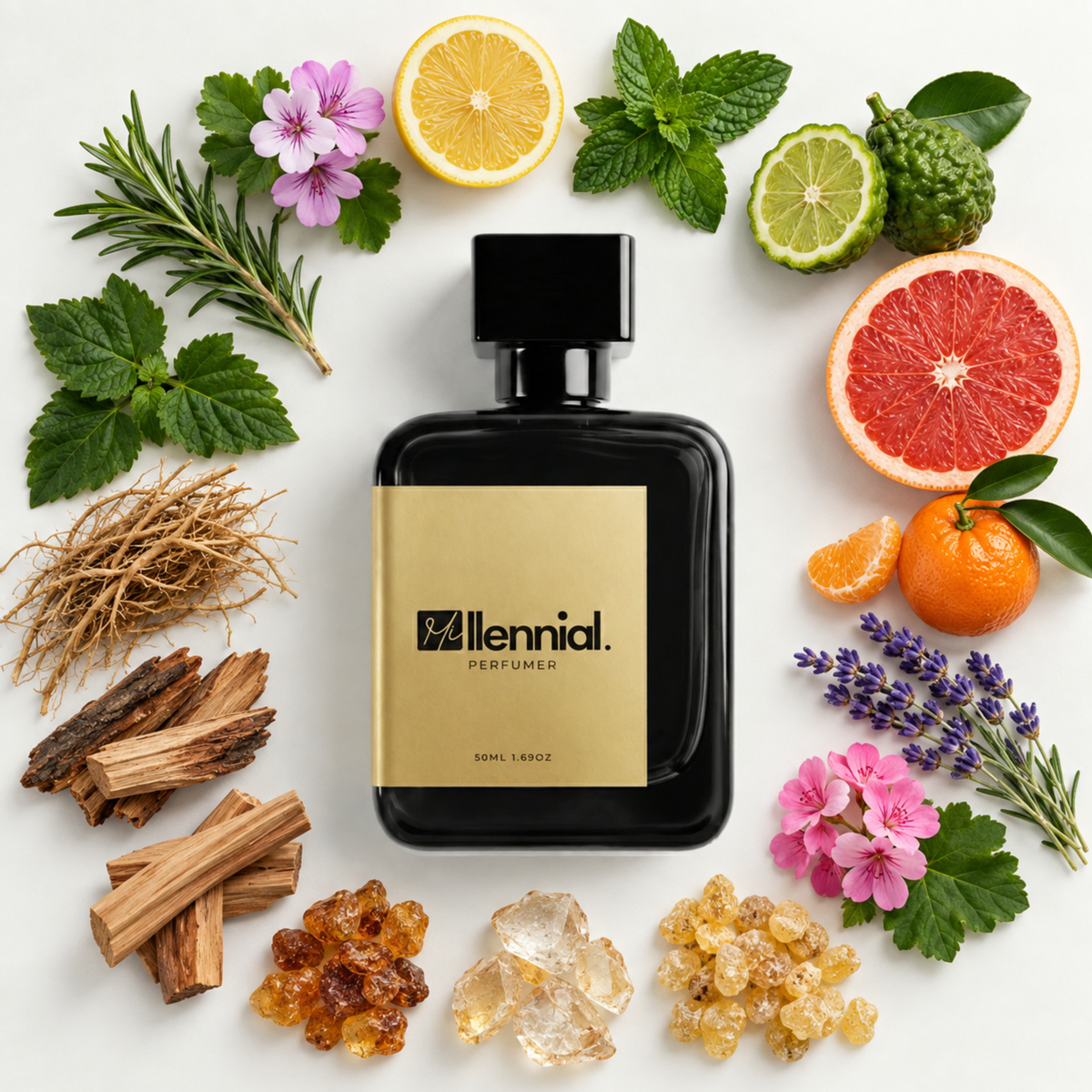 Millennial Perfumer™ – Sedley | PDM's Sedley Type (Profile Match) | Extrait de Parfum | Fresh Citrus & Aromatic Woody Blend with Lemon, Mint, Bergamot, Lavender, Ambroxan & Sandalwood | Long-Lasting Fresh & Sophisticated Masculine Fragrance, 50ml