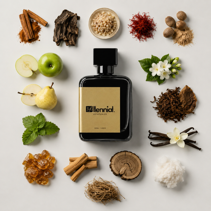 Millennial Perfumer™ – Red Tobac | Mancerra Red Tobacco Type (Profile Match) | Extrait de Parfum | Spicy Tobacco Blend with Cinnamon, Oud, Saffron, Vanilla & Amber | Long-Lasting Bold & Smoky Unisex Fragrance, 50ml