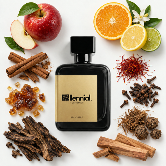 Millennial Perfumer™ – Boss Oud Btld | Huggo Bosss Bottled Oud Type (Profile Match) | Extrait de Parfum | Warm Spicy Oud & Woody Fragrance with Apple, Citrus, Cinnamon, Saffron, Clove, Sandalwood, 50ml