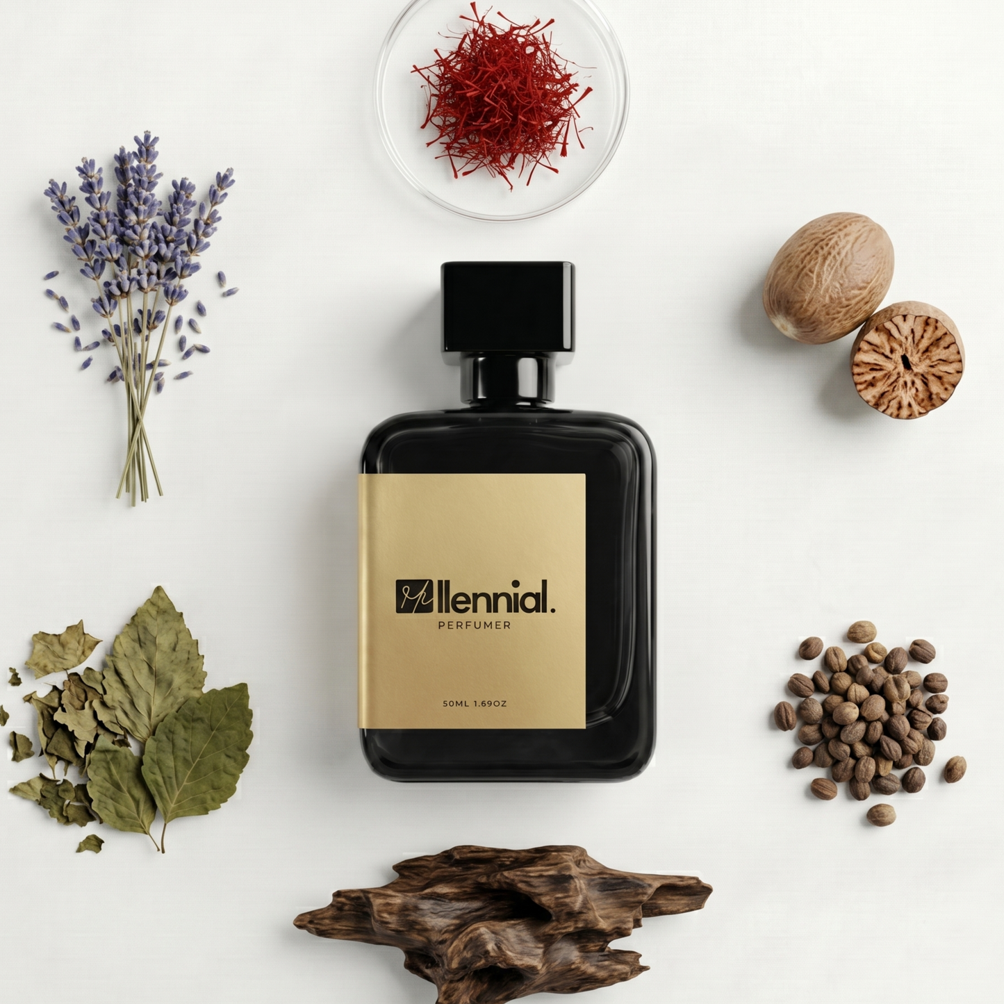 Millennial Perfumer™ – Greatness Oudh | Iniitioo Oud for Greatness Type (Profile Match) | Extrait de Parfum | Luxurious Woody Spicy Blend with Saffron, Nutmeg, Oud, Lavender & Musk | Long-Lasting Bold Unisex Oriental Fragrance, 50ml
