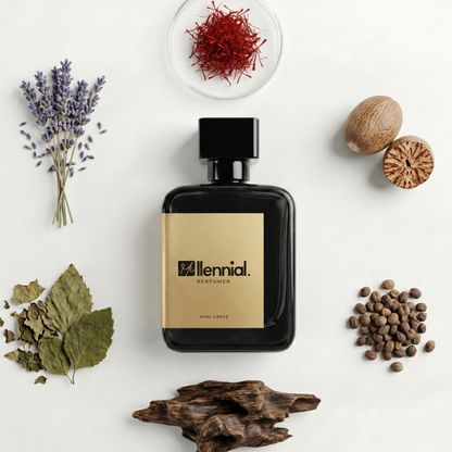 Millennial Perfumer™ – Greatness Oudh | Iniitioo Oud for Greatness Type (Profile Match) | Extrait de Parfum | Luxurious Woody Spicy Blend with Saffron, Nutmeg, Oud, Lavender & Musk | Long-Lasting Bold Unisex Oriental Fragrance, 50ml