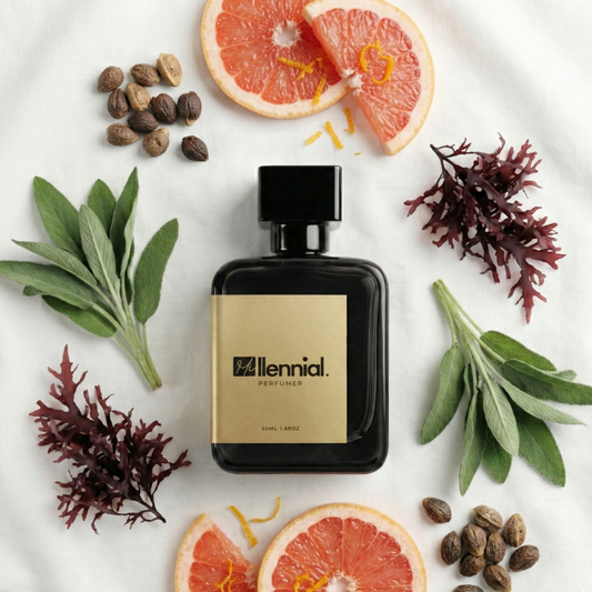 Millennial Perfumer™ – Sage | Jo Maalone’s Wood Saage & Sea Salt (Profile Match) | Fresh Aromatic Woody Fragrance for Men & Women | Crisp, Natural & Long-Lasting Scent, 50ml