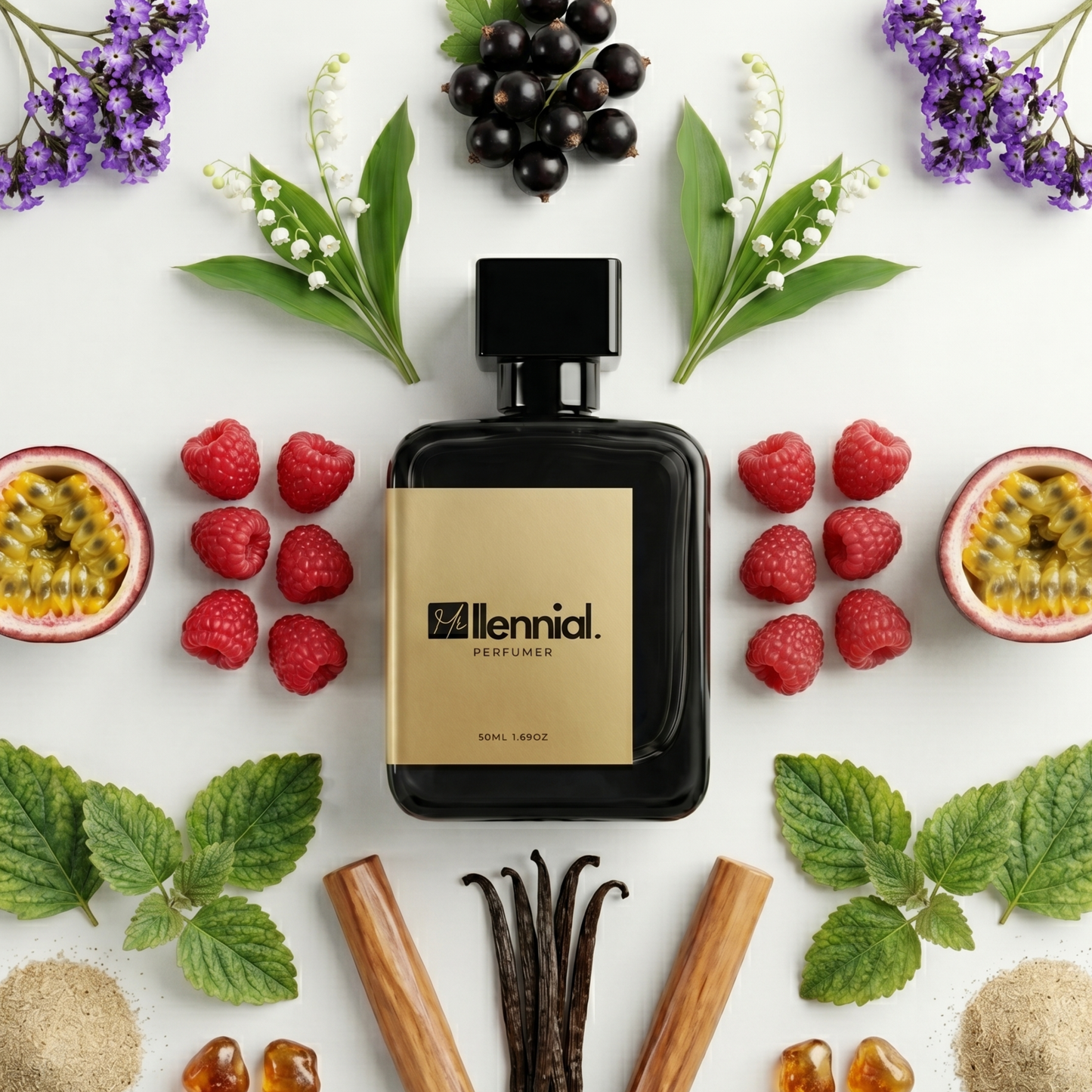 Millennial Perfumer™ – Kirke | Tiziiana Tereenzi Kirke Type (Profile Match) | Extrait de Parfum | Exotic Fruity Blend with Passionfruit, Peach, Pear, Musk & Vanilla | Long-Lasting Luxurious Unisex Fragrance, 50ml