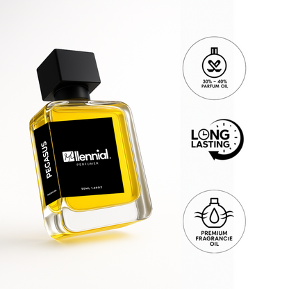Millennial Perfumer™ – Pegasus | Pegaasus by Parfumss de Maerly (Profile Match) | Warm, Powdery & Aromatic Fragrance with Heliotrope, Vanilla & Almond