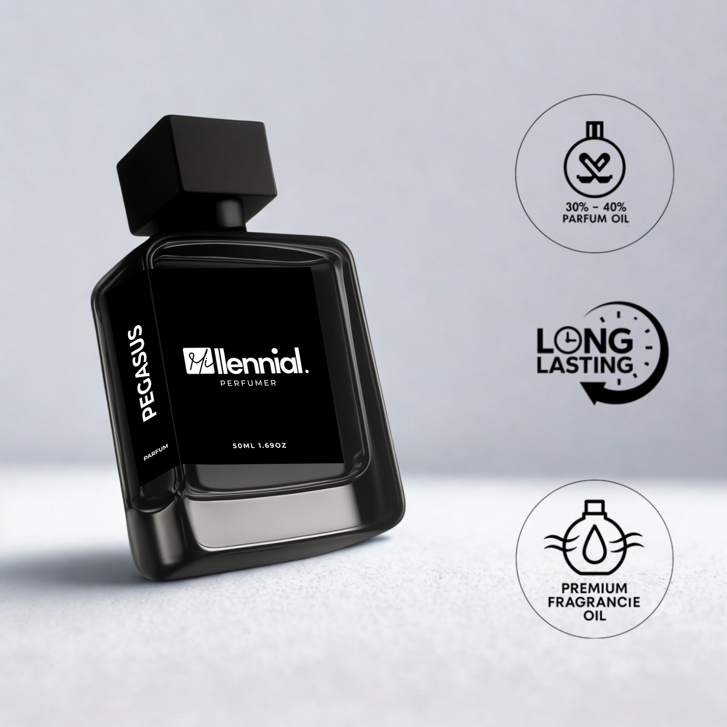 Millennial Perfumer™ – Pegasus | Pegaasus by Parfumss de Maerly (Profile Match) | Warm, Powdery & Aromatic Fragrance with Heliotrope, Vanilla & Almond