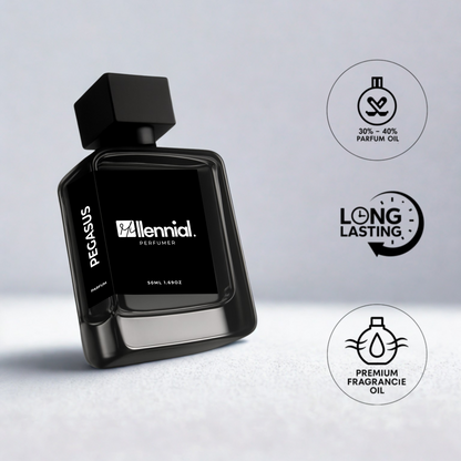 Millennial Perfumer™ – Pegasus | Pegaasus by Parfumss de Maerly (Profile Match) | Warm, Powdery & Aromatic Fragrance with Heliotrope, Vanilla & Almond