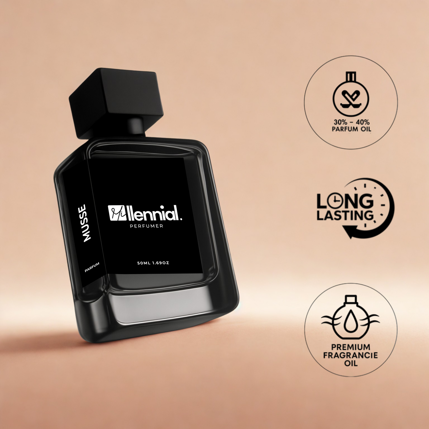 Millennial Perfumer™ – Musse | Angel Muse Mugler (Profile Match) | Gourmand Woody Amber Fragrance for Women | Bold, Addictive & Long-Lasting Scent, 50ml