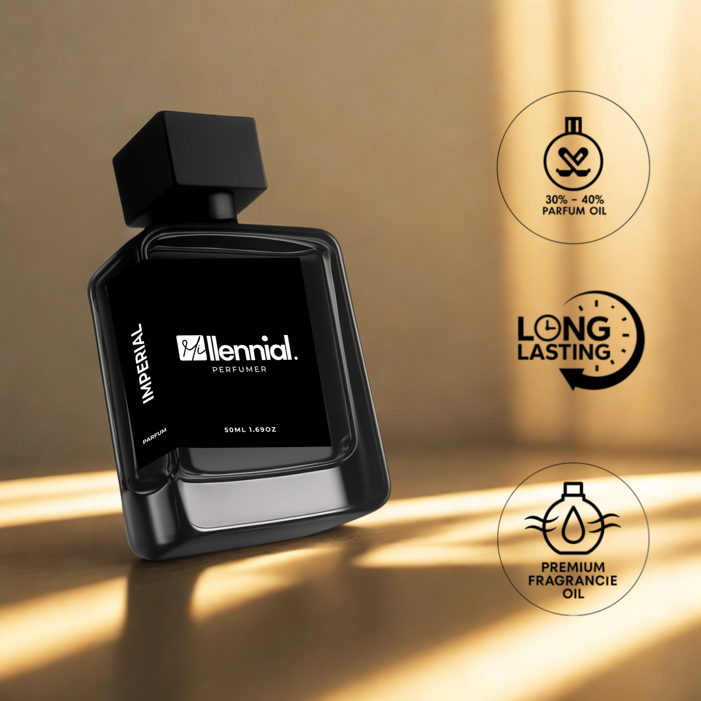 Millennial Perfumer™ – Imperial | Creeed Milleesiime Imperial (Profile Match) | Fresh Marine Citrus Luxury Fragrance | Long-Lasting Unisex Scent, 50ml