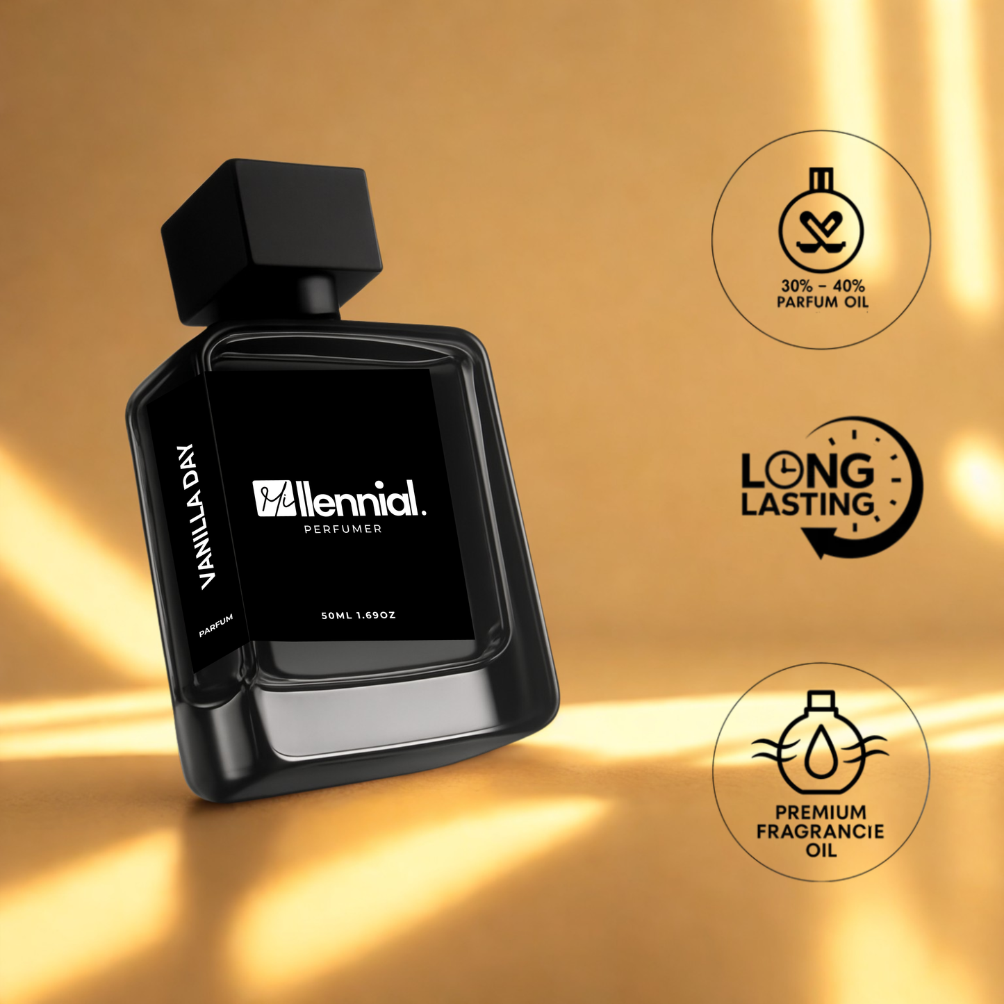 Millennial Perfumer™ – Vanilla Day | Kayaalii Vanilllaa 28 (Profile Matches) | Warm Vanilla Gourmand Luxury Perfume | Long-Lasting Unisex Scent, 50ml