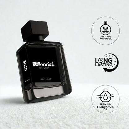 Millennial Perfumer™ – Code | Blaack Code by Giorrgio Arrmani (Profile Matches) | Warm, Spicy & Sensual Fragrance with Citrus, Tonka Bean & Leather