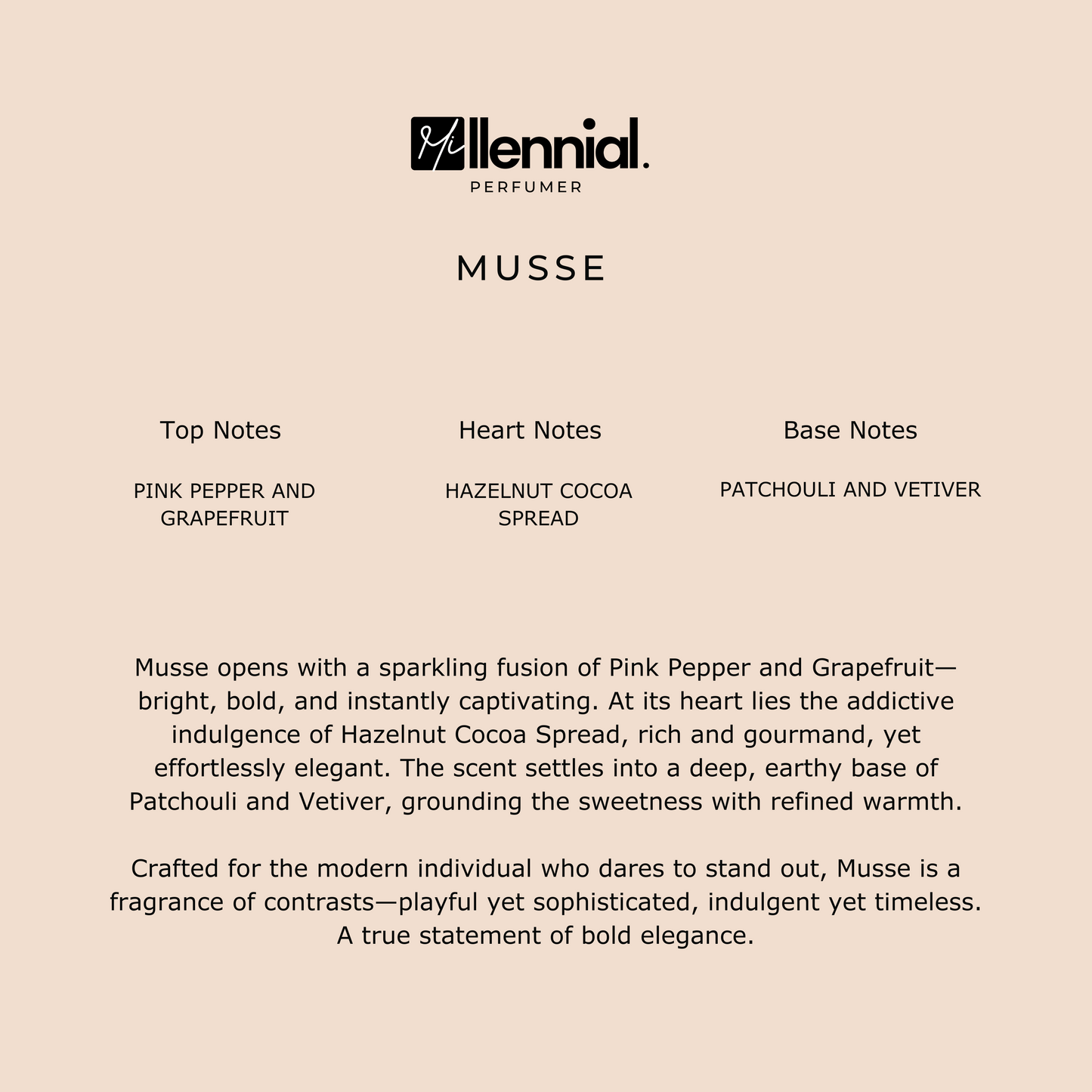 Millennial Perfumer™ – Musse | Angel Muse Mugler (Profile Match) | Gourmand Woody Amber Fragrance for Women | Bold, Addictive & Long-Lasting Scent, 50ml