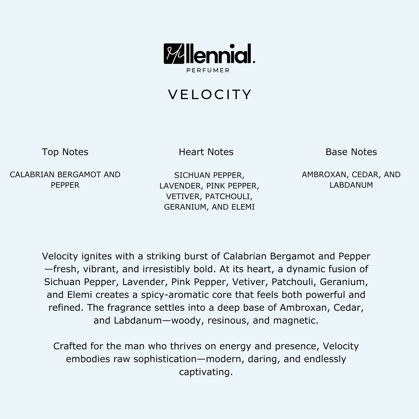Millennial Perfumer™ – Velocity | Diur Sauuvage (Profile Match) | Bold Aromatic Fougère Fragrance for Men