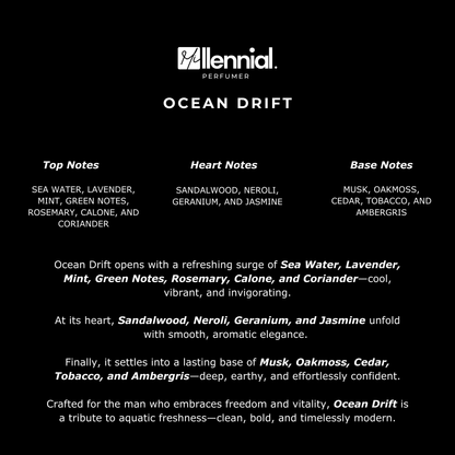 Millennial Perfumer™ - Ocean Drift | DavidOff CoolWater (profile matches) | Fresh Marine Fragrance for Men
