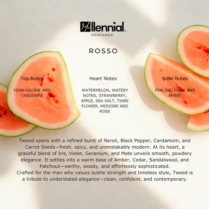 Millennial Perfumer™ – Rosso | Escadaa Sorrbetto Roosso (Profile Match) | Fruity Floral Gourmand Fragrance for Men & Women | Fresh, Juicy & Long-Lasting Scent, 50ml