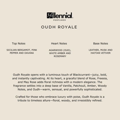 Millennial Perfumer™ - Oudh Royale | Imperial Valley Gissa (profile matches) | - The Essence of Refined Luxury