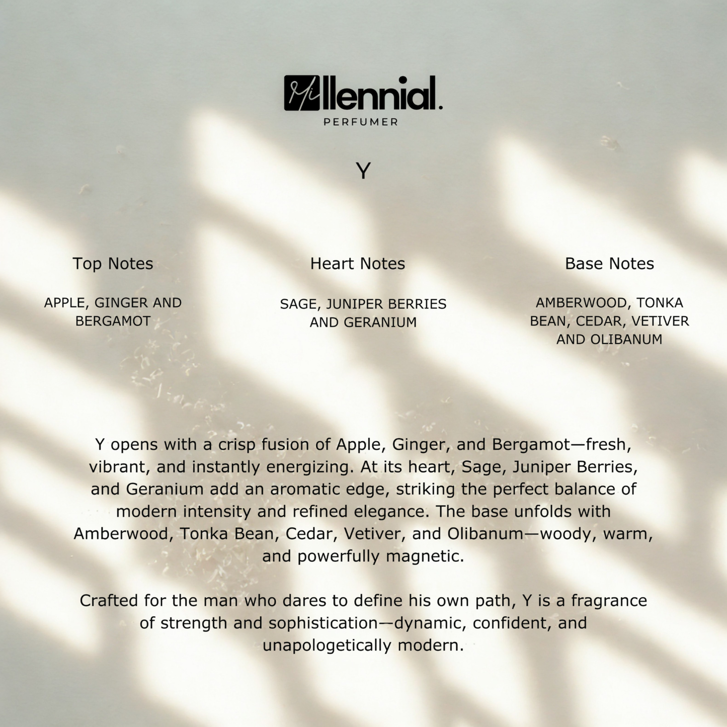 Millennial Perfumer™ – Y | YSL's Y Elixir Type (Profile Matches) | Fresh, Aromatic & Confident – Apple, Sage & Tonka Power