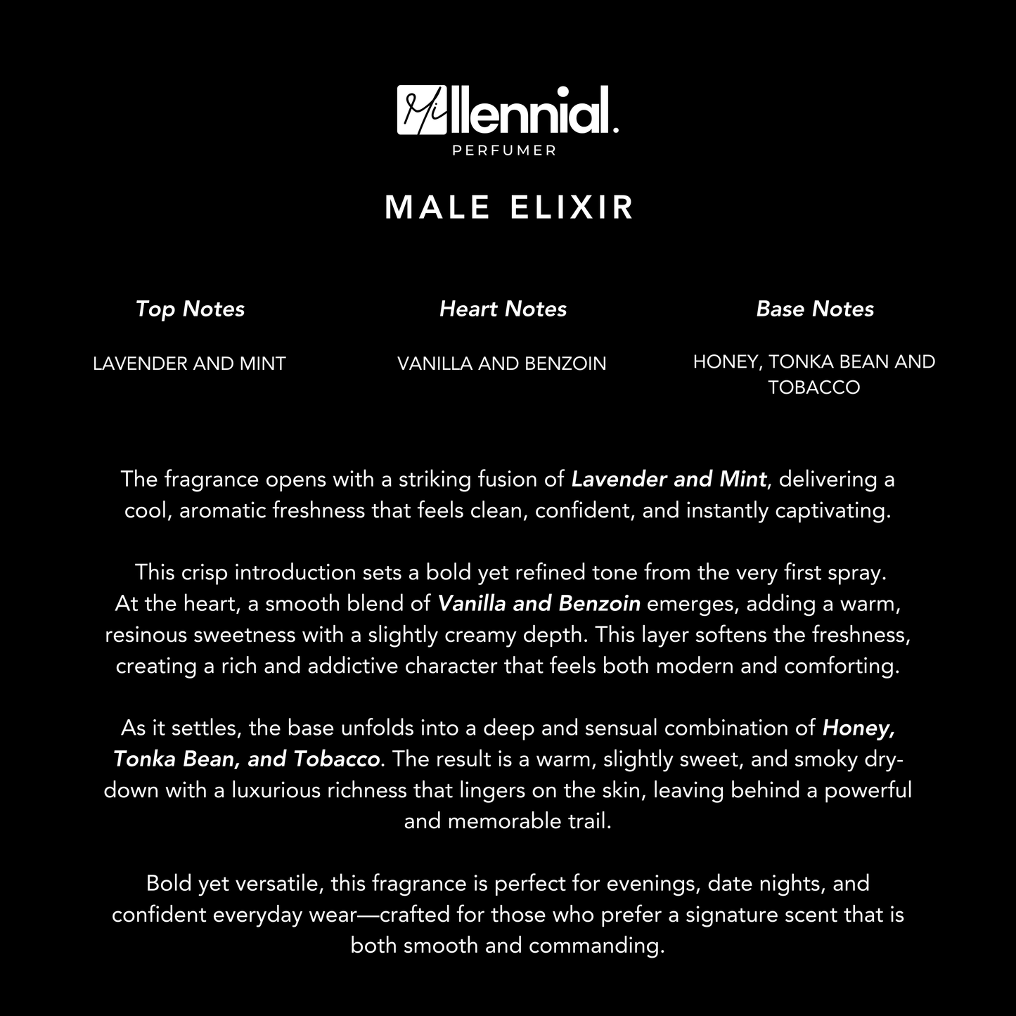 Millennial Perfumer™ – Elixir | Le Male Elixir Type (Profile Match) | Fresh Aromatic Mint, Warm Vanilla & Tobacco | Bold Masculine Signature
