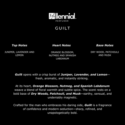Millennial Perfumer™ – Guilt | Gucc Guiilty Pour Homme (Profile Match) | Woody Aromatic Fragrance for Men