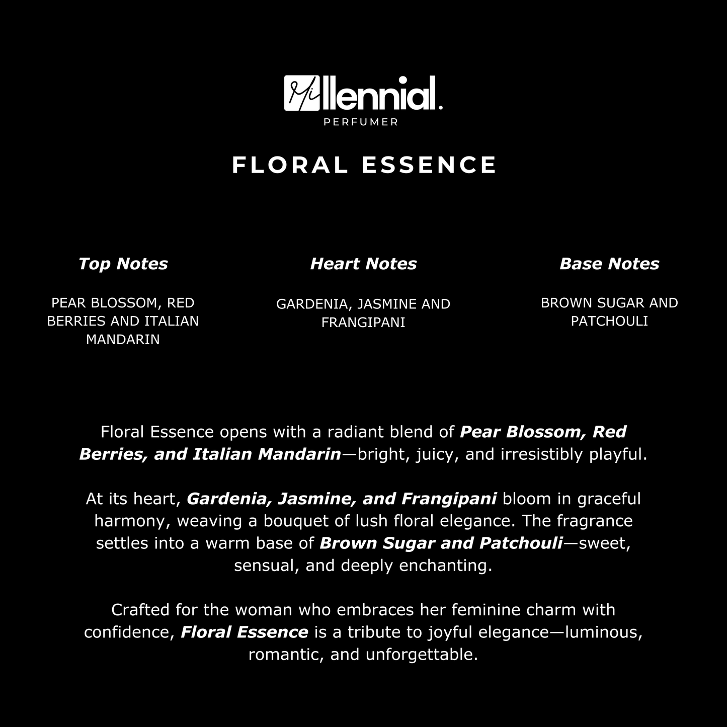 Millennial Perfumer™ - Floral Essence | Gucc - Flora (profile matches) | Delicate Floral Fragrance