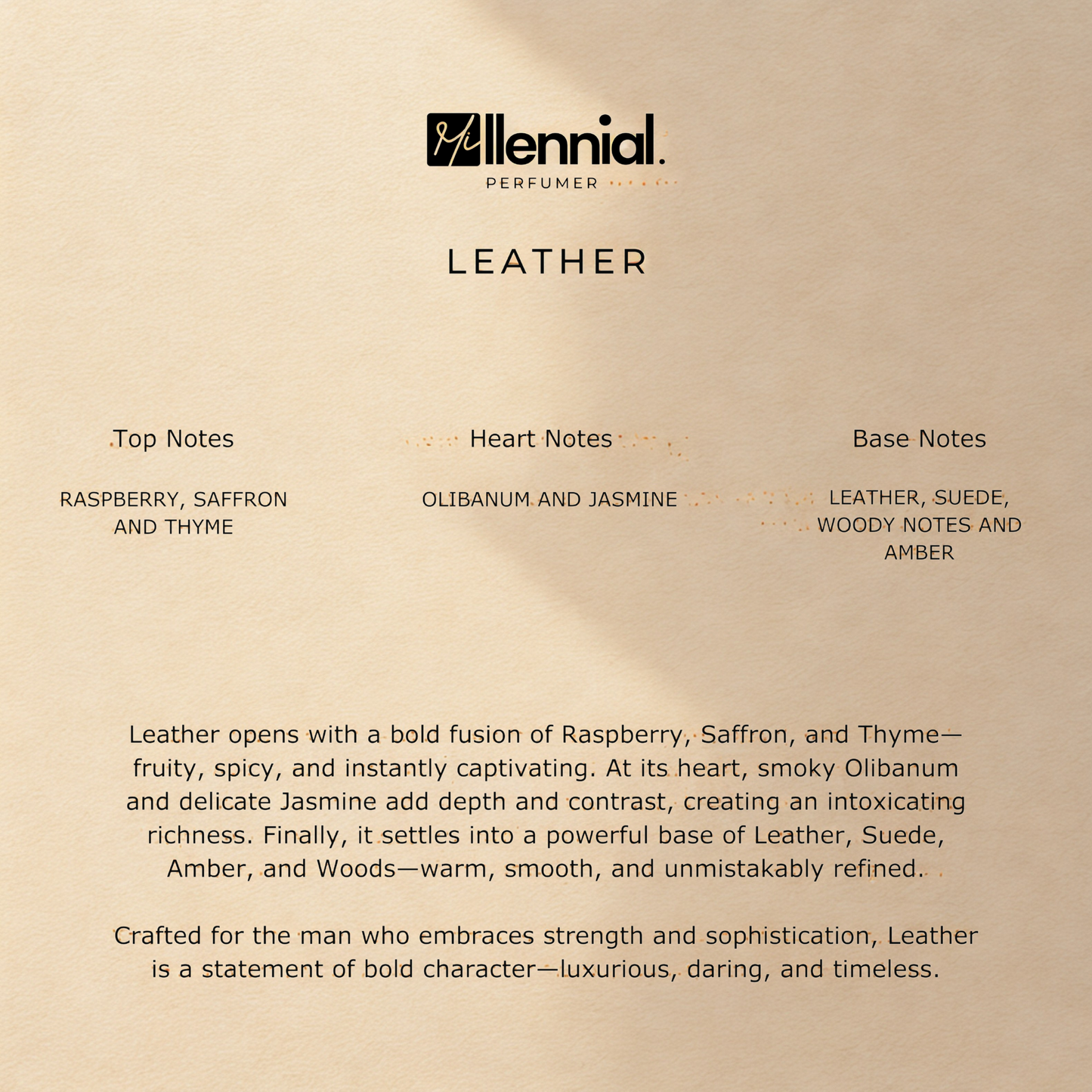 Millennial Perfumer™ – Leather | TF's Tuscan Leather Type (Profile Match) | Bold Leather | Daring Unisex Luxury