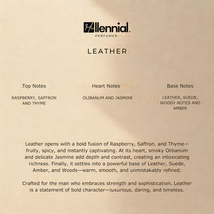 Millennial Perfumer™ – Leather | TF's Tuscan Leather Type (Profile Match) | Bold Leather | Daring Unisex Luxury